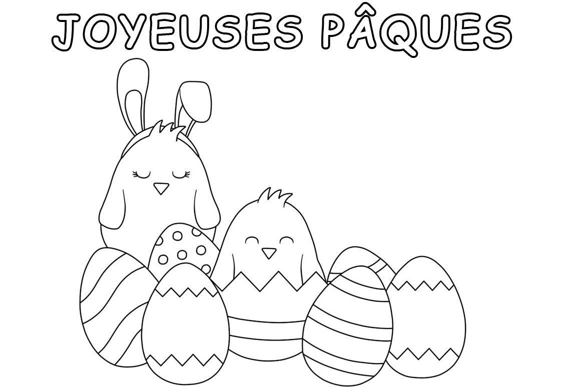 Coloriage Paques 70 Images De Paques A Imprimer Gratuitement