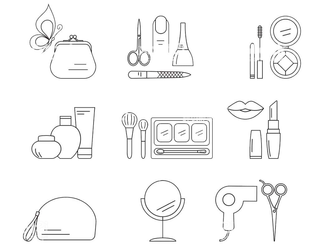 нарисованные ногти для раскраски