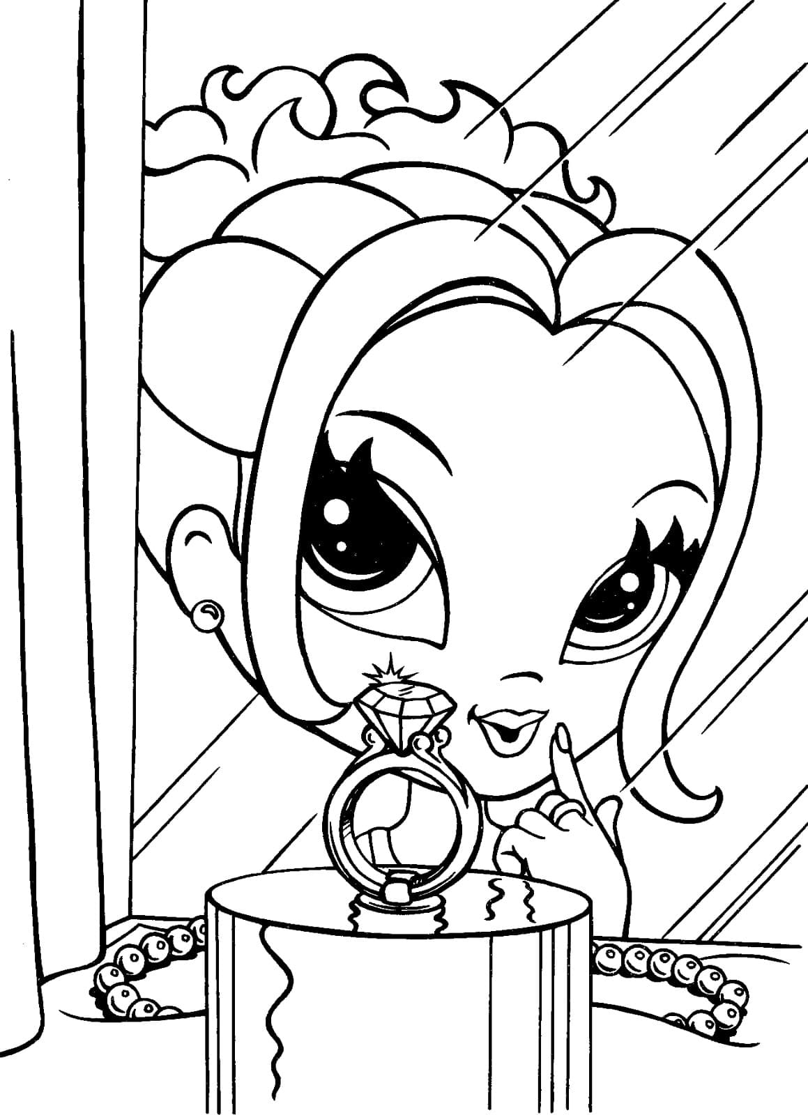 нарисованные ногти для раскраски