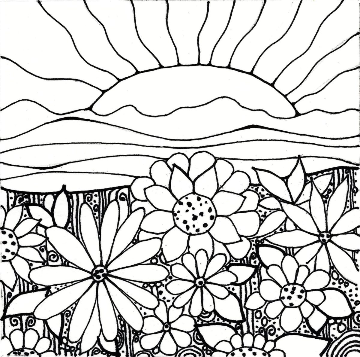 Sunset Coloring Pages 60 Pictures Free Printable
