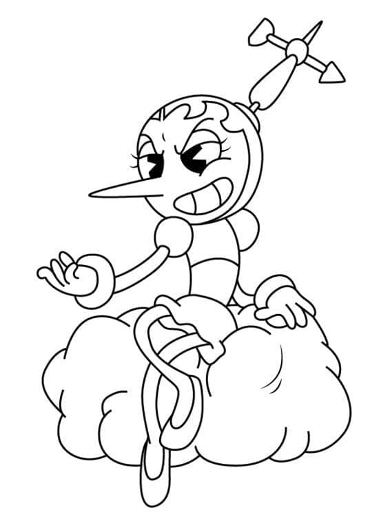 Evil Cuphead Coloring Pages Cuphead is the titular main protagonist