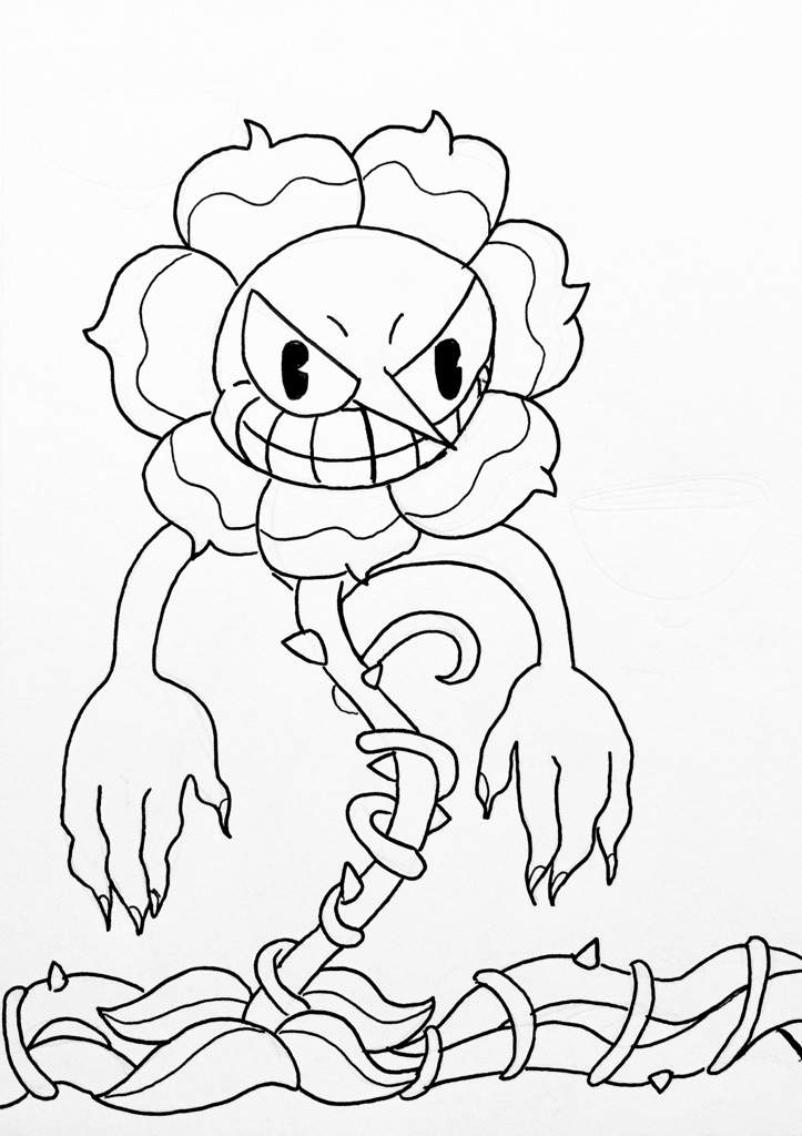 Evil Cuphead Coloring Pages Cuphead is the titular main protagonist