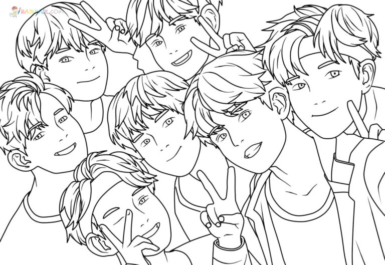 BTS Coloring Pages