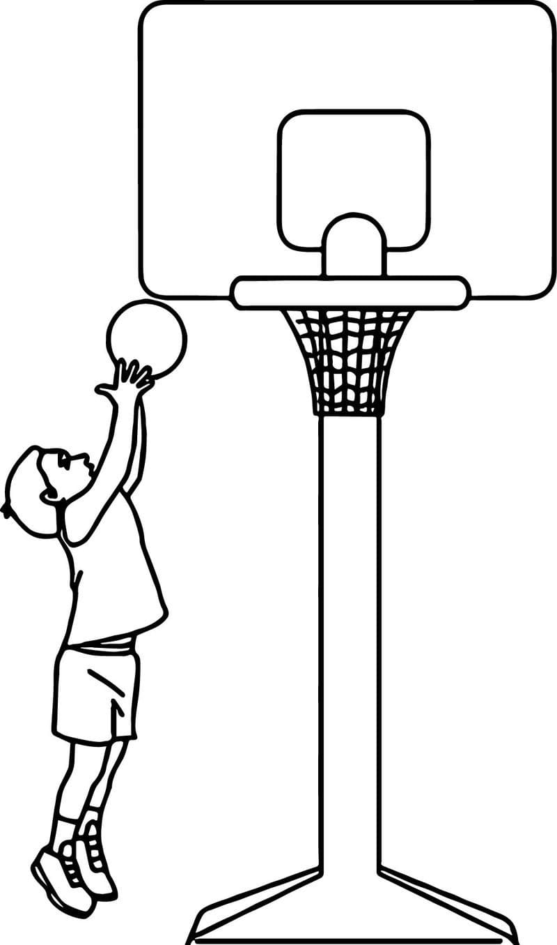 Basketball Hoop Coloring Pages
