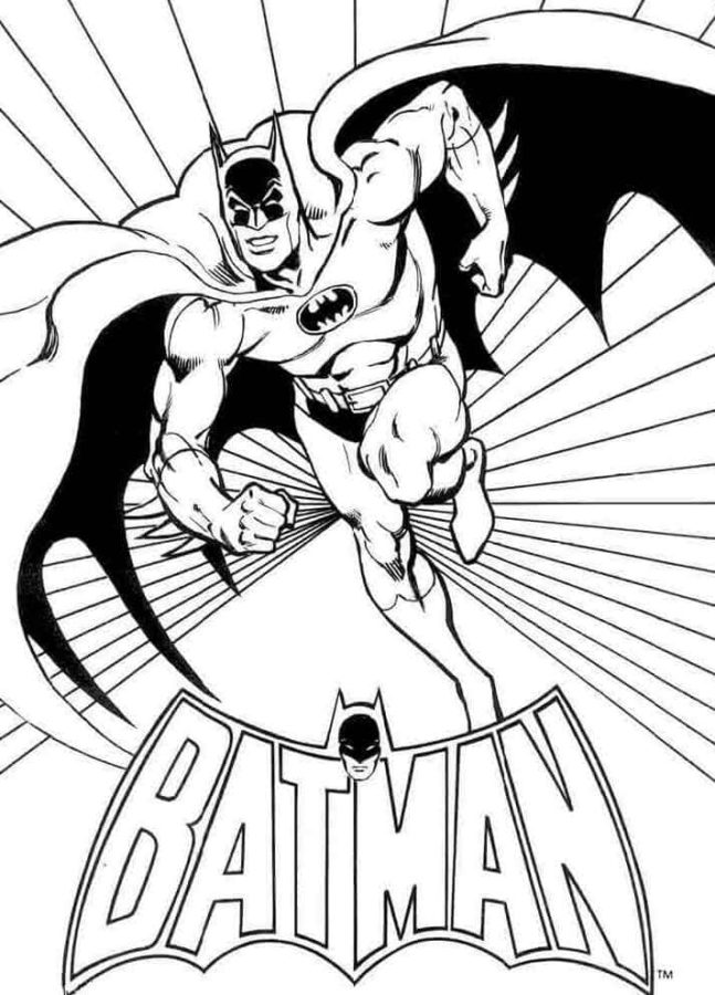 Printable Coloring Pages Of Batman