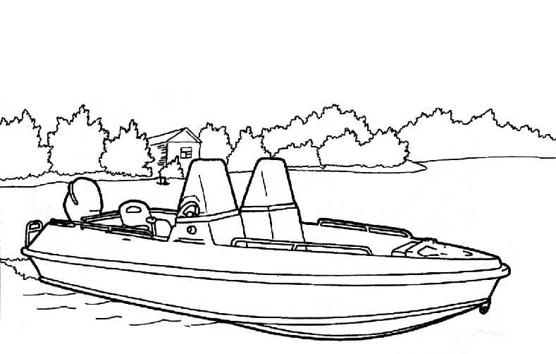 Fishing Boat Coloring Pages