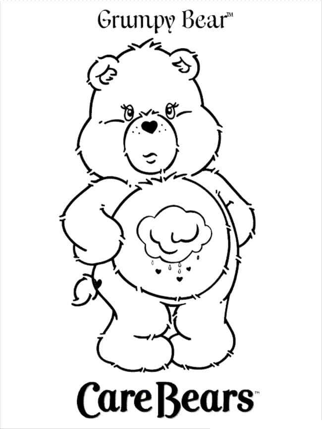 Free Care Bear Coloring Pages To Print Thus, if you are interested to