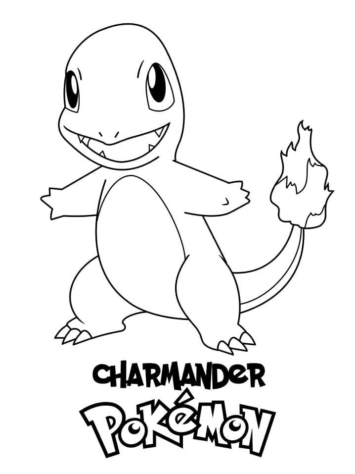 Pokemon Coloring Pages Charmander