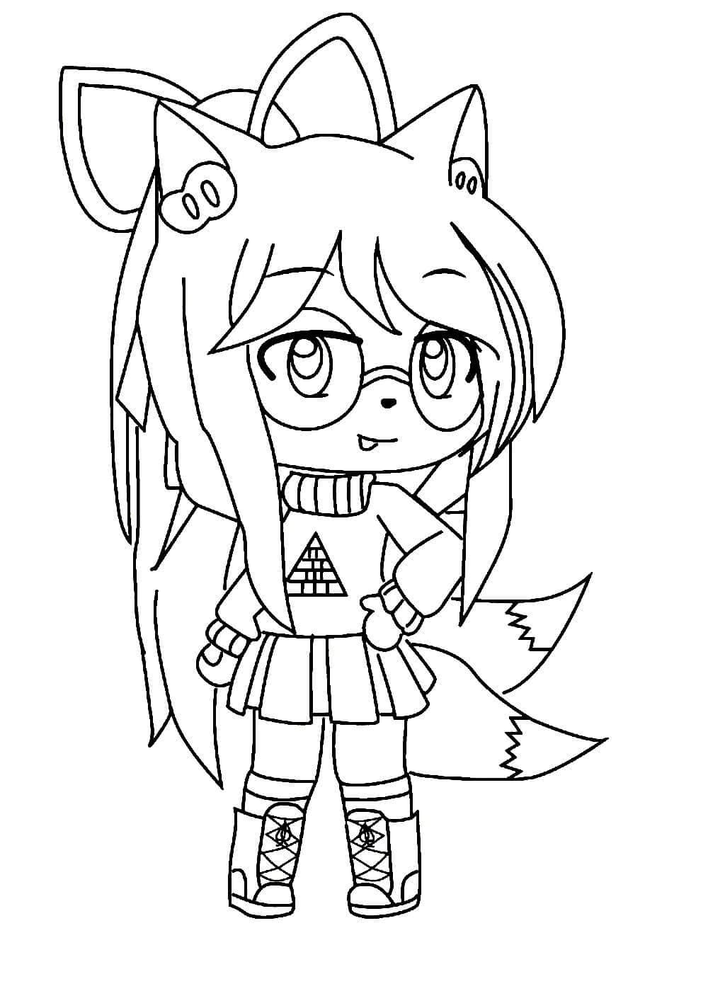 Chibi Animal Coloring Pages