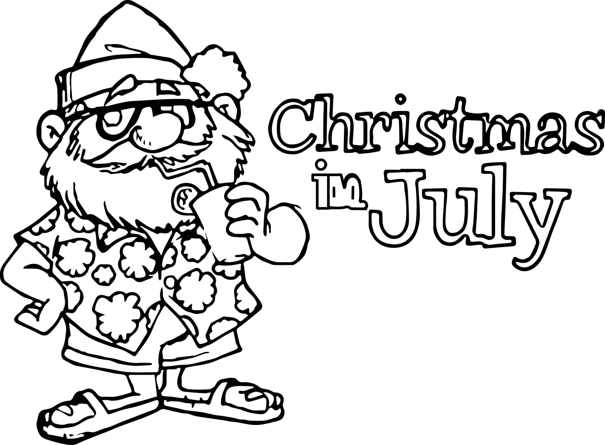 Christmas In July Coloring Pages [2025]
