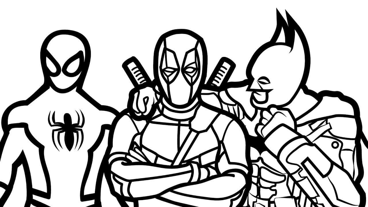 560 Deadpool Spiderman Coloring Pages Latest Coloring Pages Printable