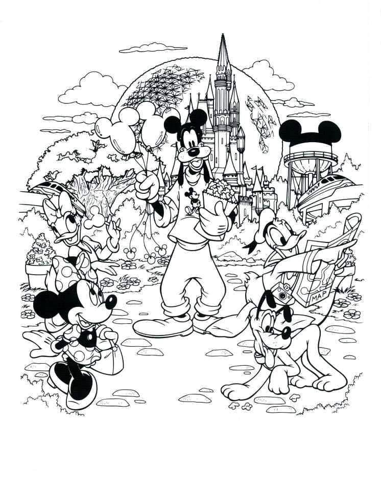 Disneyland Coloring Pages