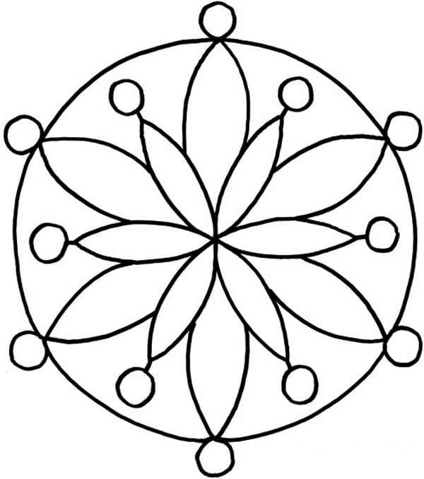 Rangoli Coloring Pages