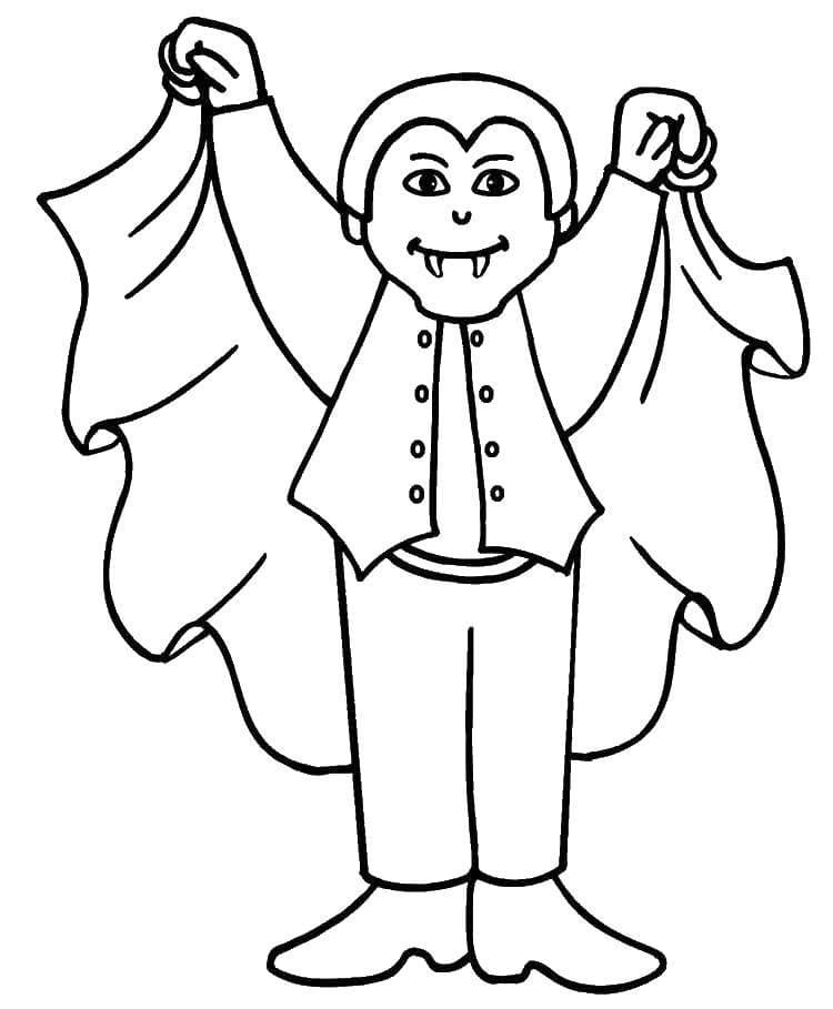 Dracula Halloween Coloring Pages
