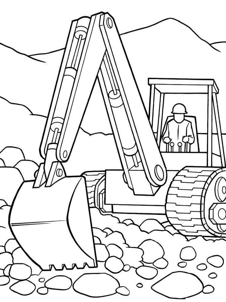 31+ blippi excavator coloring page BexlieElghanni