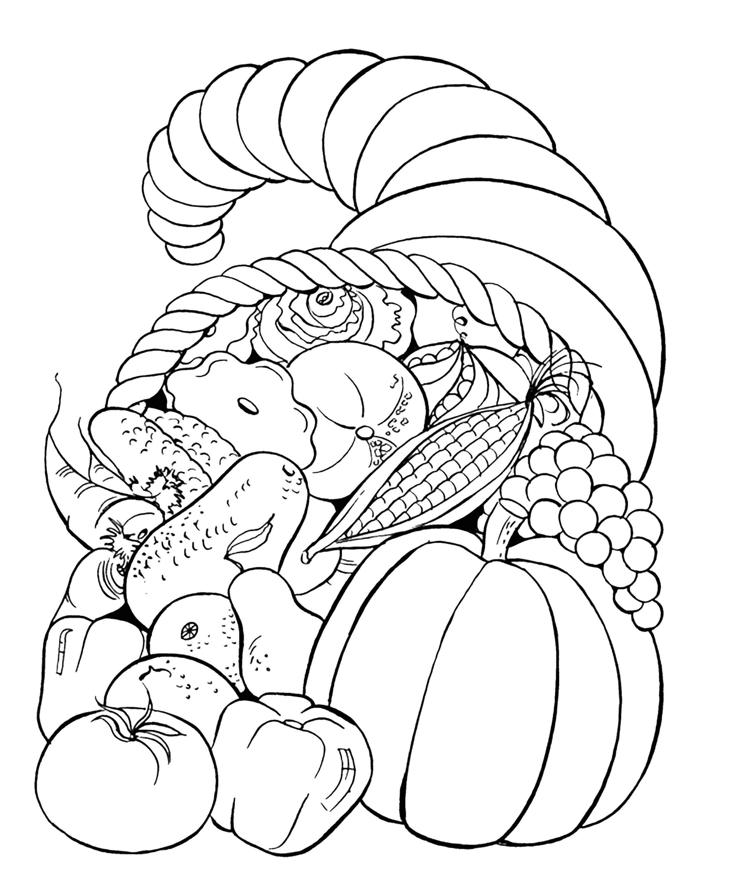 Christian Harvest Coloring Pages