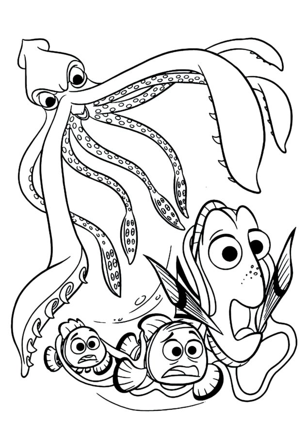 Coloring Pages And Finding Nemo