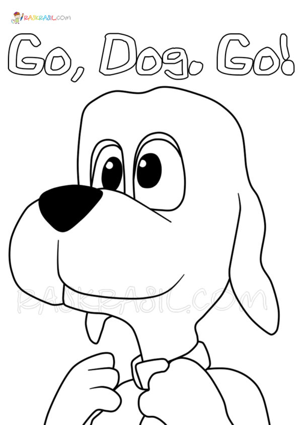 Go Dog Go from Netflix Coloring Pages New Images Free Printable