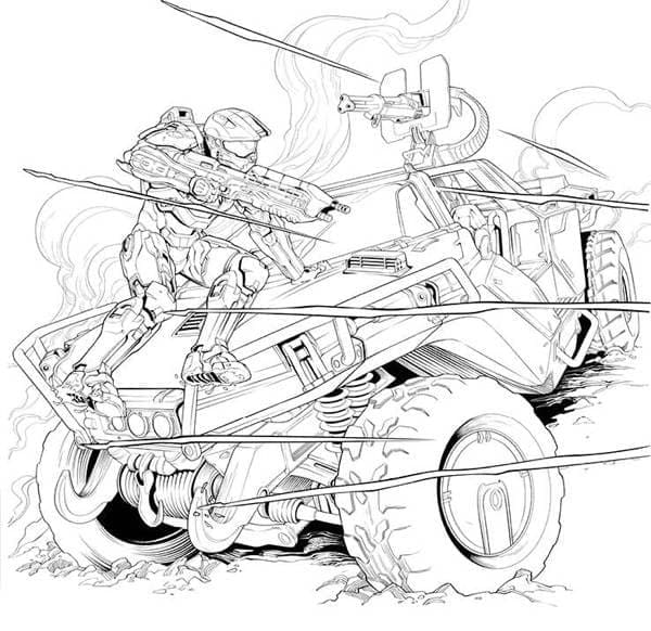 Halo Coloring Pages Printable
