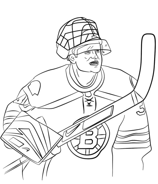 Hockey Net Coloring Page