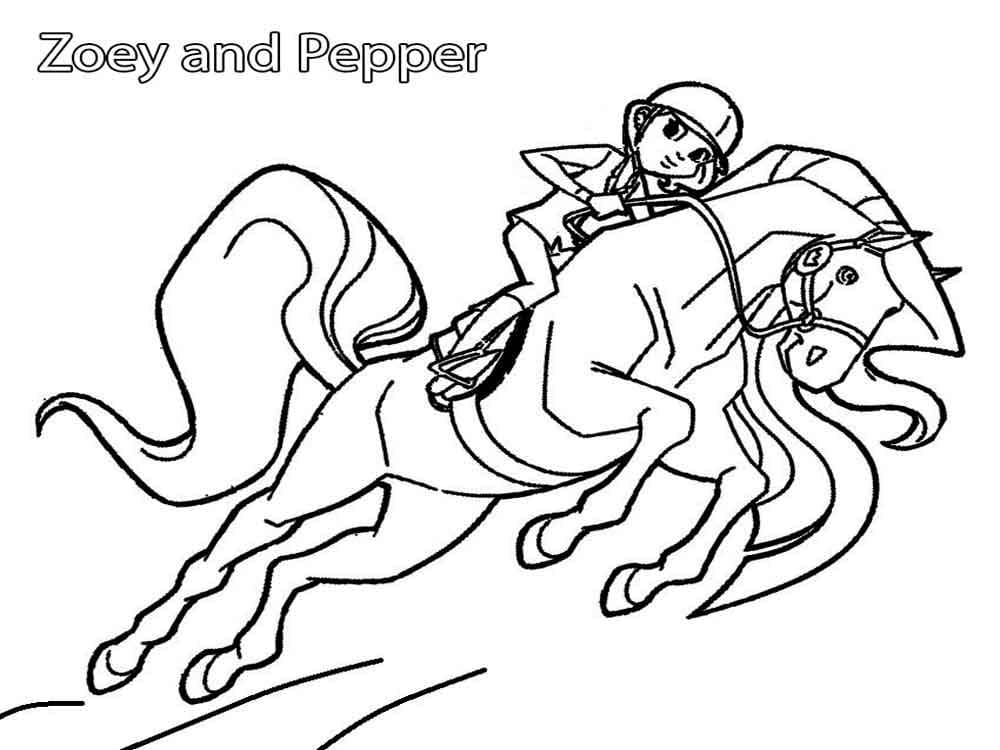 Horseland Diablo Coloring Pages