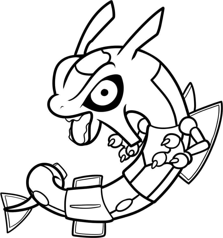 mega garchomp pokemon coloring page free printable coloring pages for
