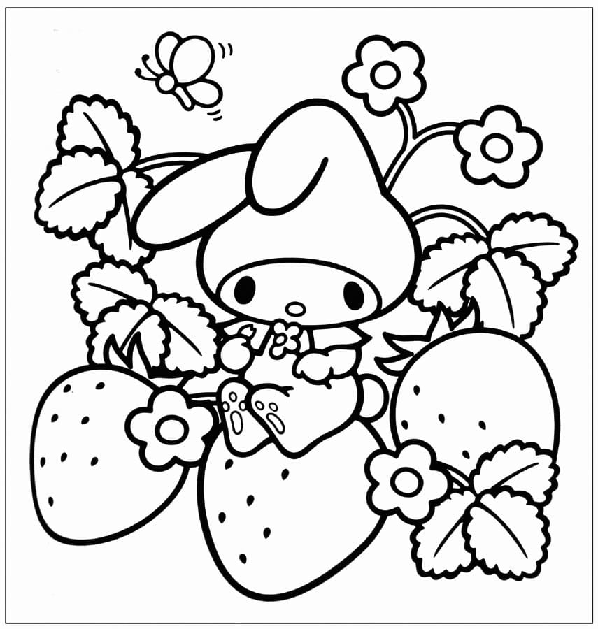 36+ my melody and kuromi coloring pages DanelleSimra