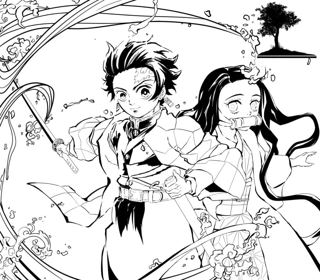 незуко срисовать