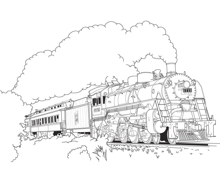Free Polar Express Train Coloring Pages