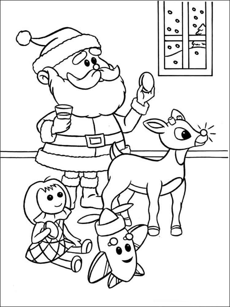 Rudolph The Red Nosed Reindeer And Clarice Coloring Pages