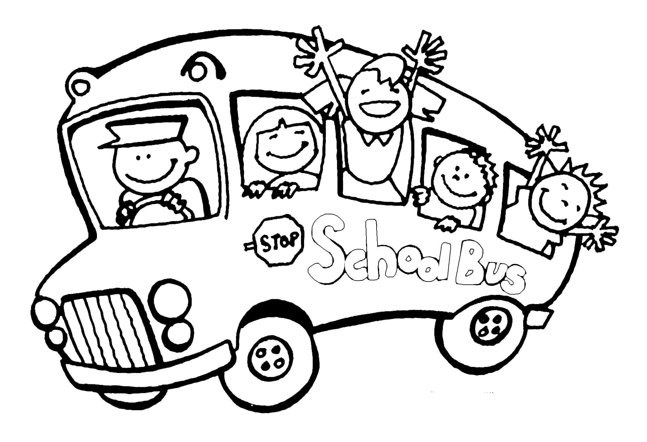 Free Printable Magic School Bus Coloring Pages