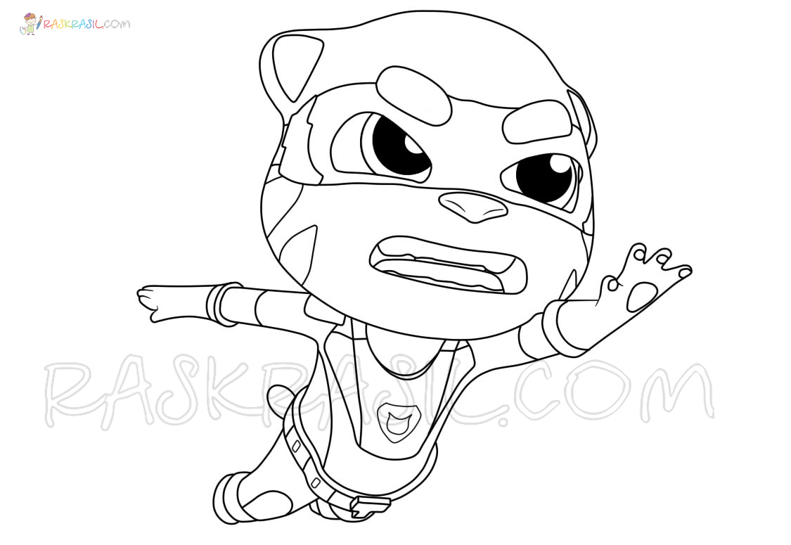 Talking Tom Hero Dash Coloring