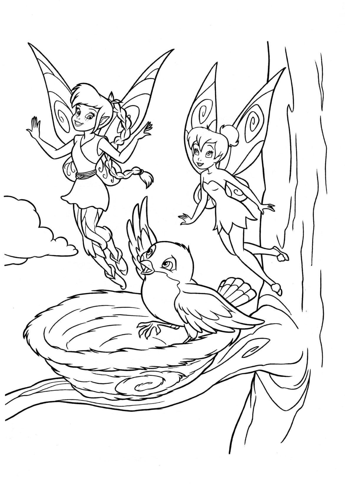 Tinkerbell Silvermist Coloring Pages