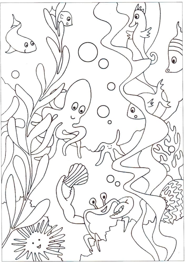 Under Sea Coloring Pages