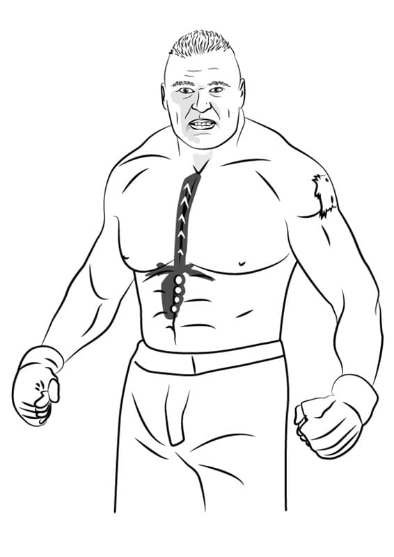 Brock Lesnar Coloring Pages