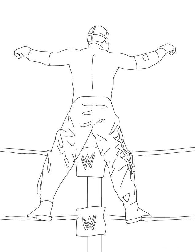 WWE Coloring Pages 100 Pictures Of Wrestlers Free Printable atelier
