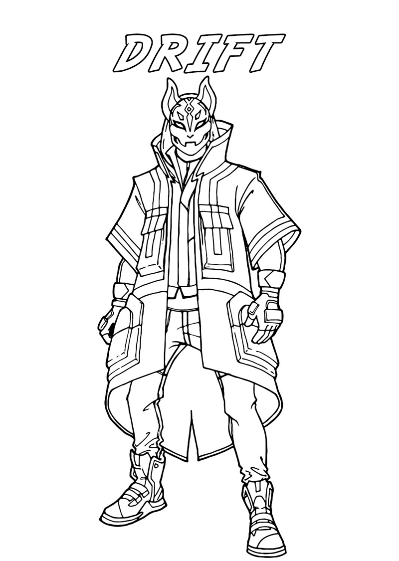 Fortnite Galaxy Skin Coloring Pages