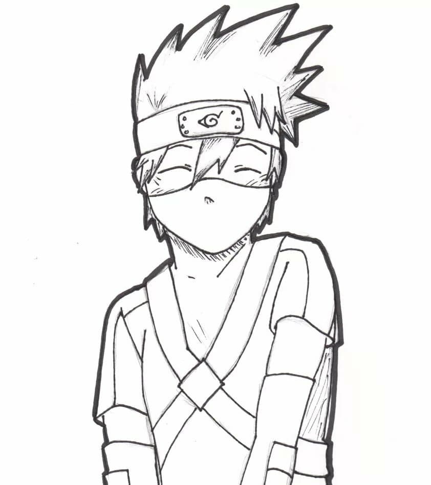 Kakashi Ausmalbilder. 50 besten druckbaren Malvorlagen