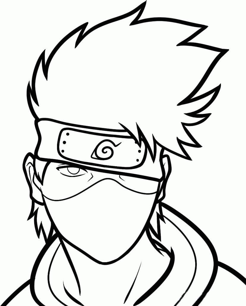 Kakashi Ausmalbilder. 50 besten druckbaren Malvorlagen