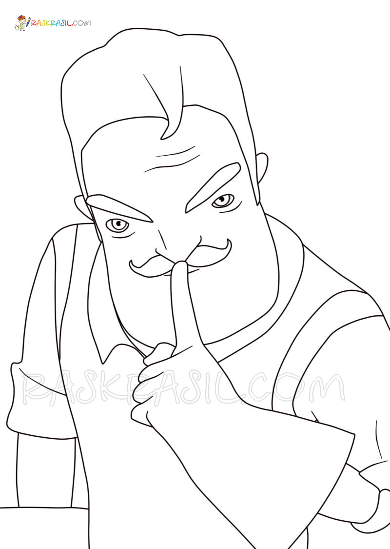 37 best ideas for coloring Free Hello Neighbor Coloring Pages