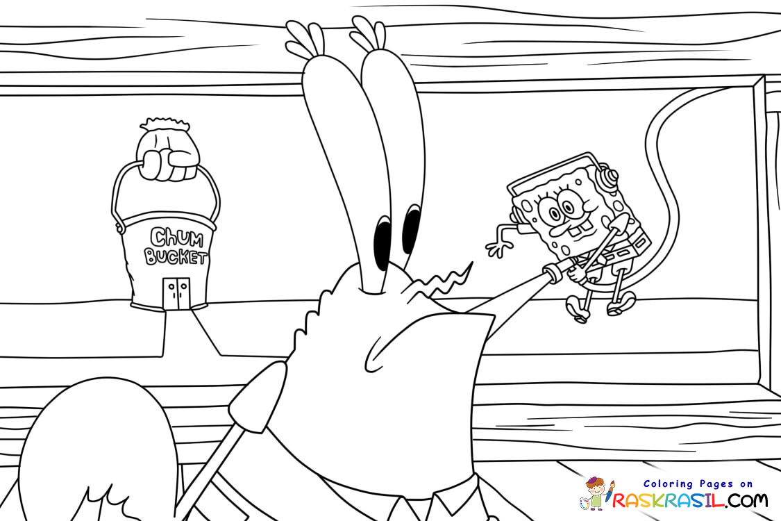 Spongebob Pineapple House Coloring Page