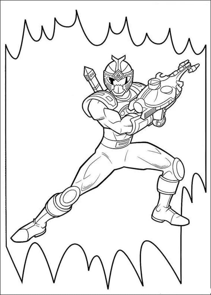Power Rangers Jungle Fury Animal Spirit Coloring Pages