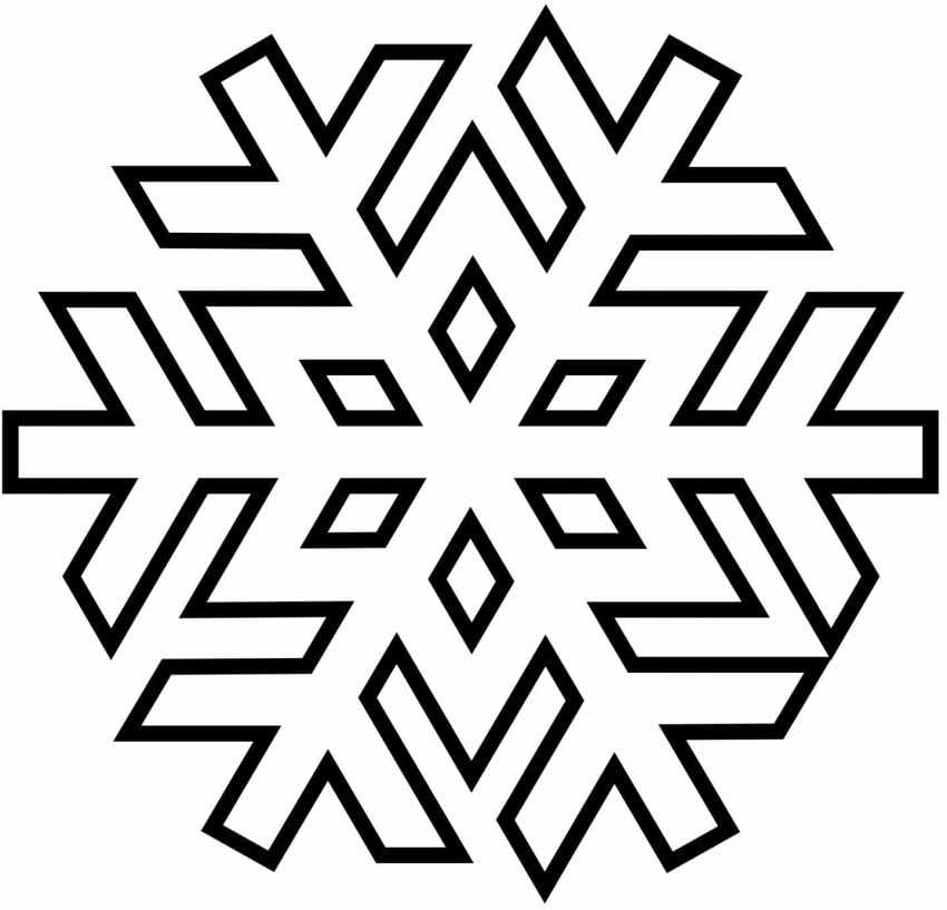 Printable Snowflake Coloring Pages