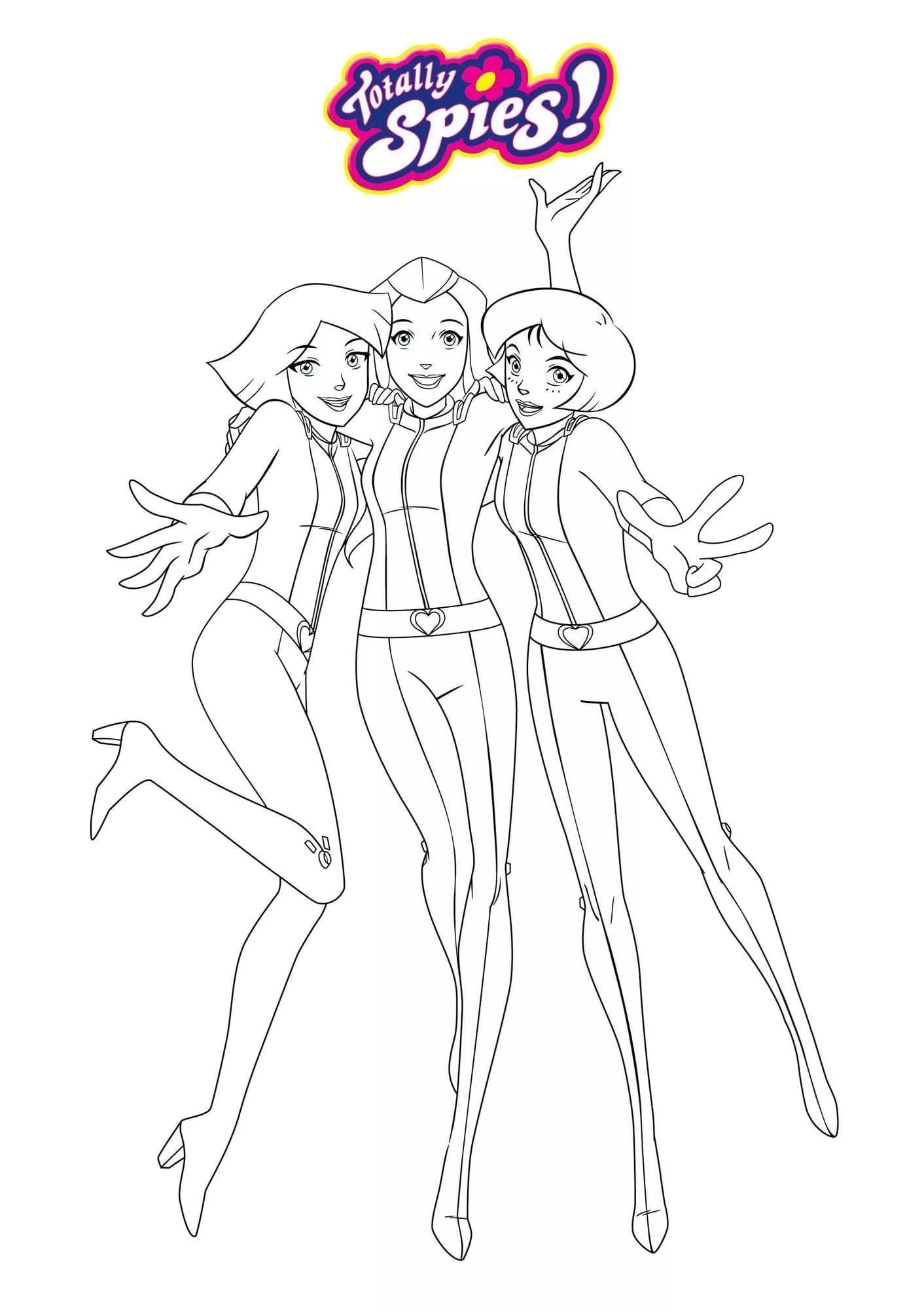 Coloriages Totally Spies. 100 images pour une impression gratuite