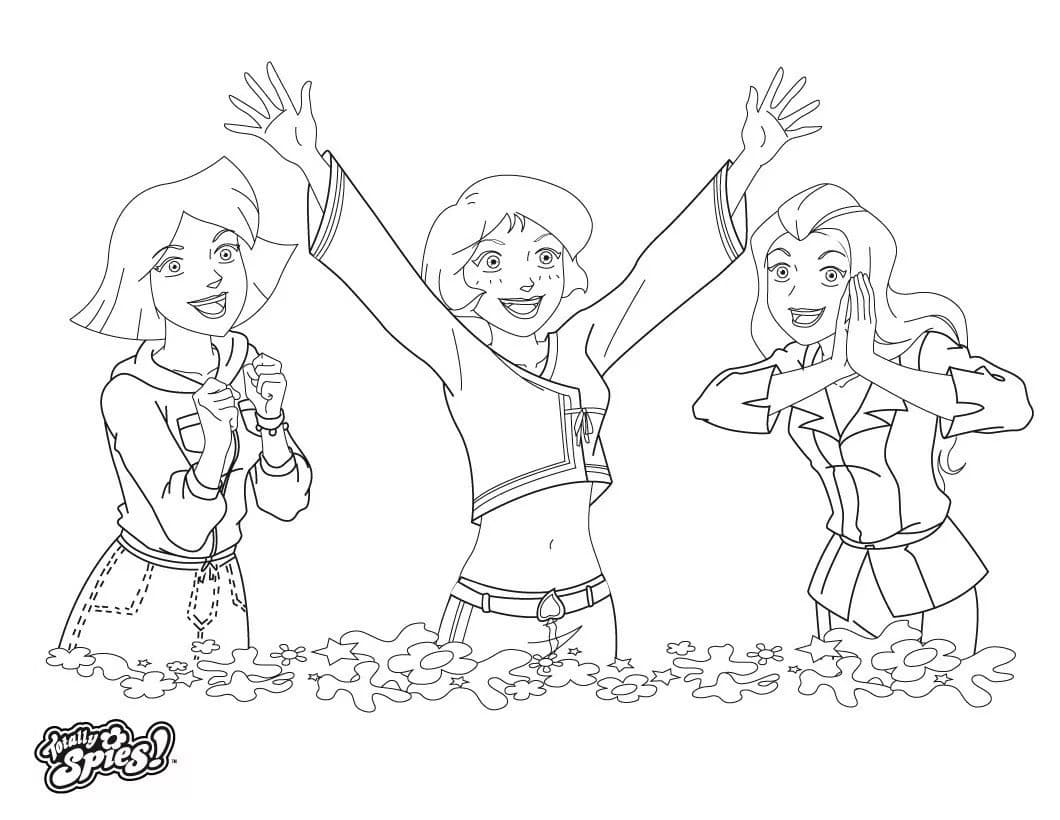 Coloriages Totally Spies. 100 images pour une impression