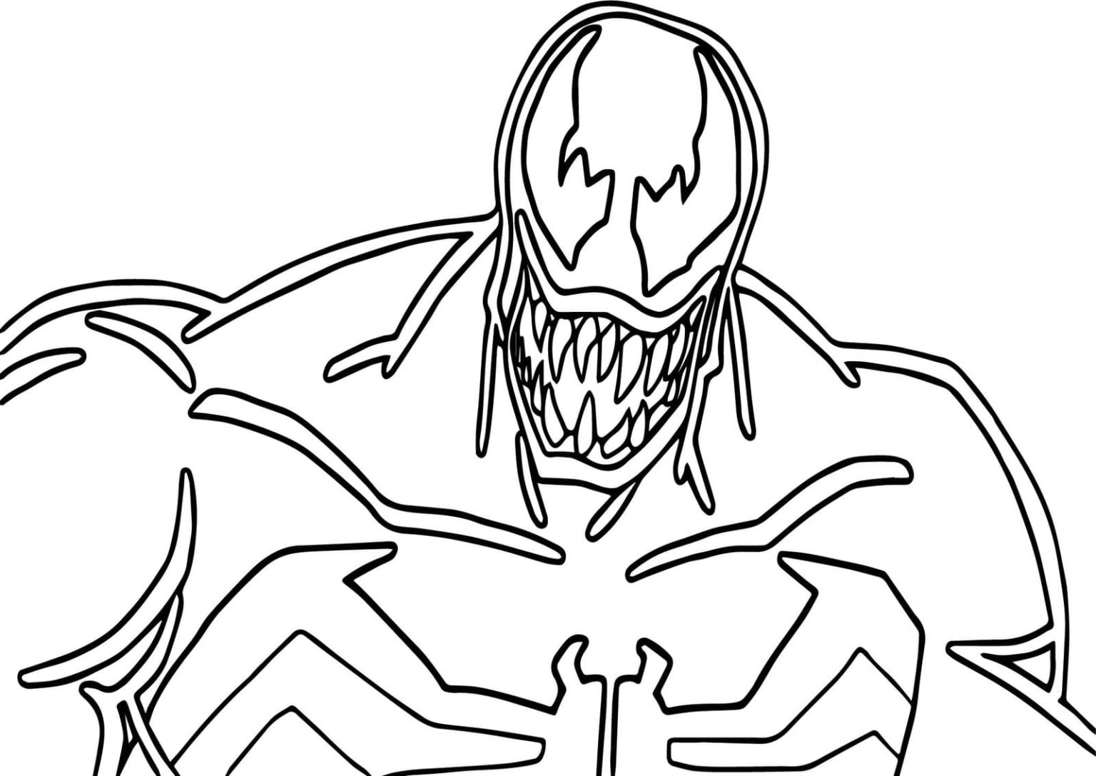 Ausmalbilder Venom 60 Malvorlagen zum kostenlosen Drucken