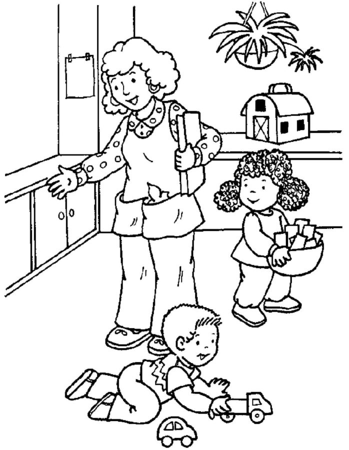 Desenhos de Jardim de Inf??ncia para Colorir