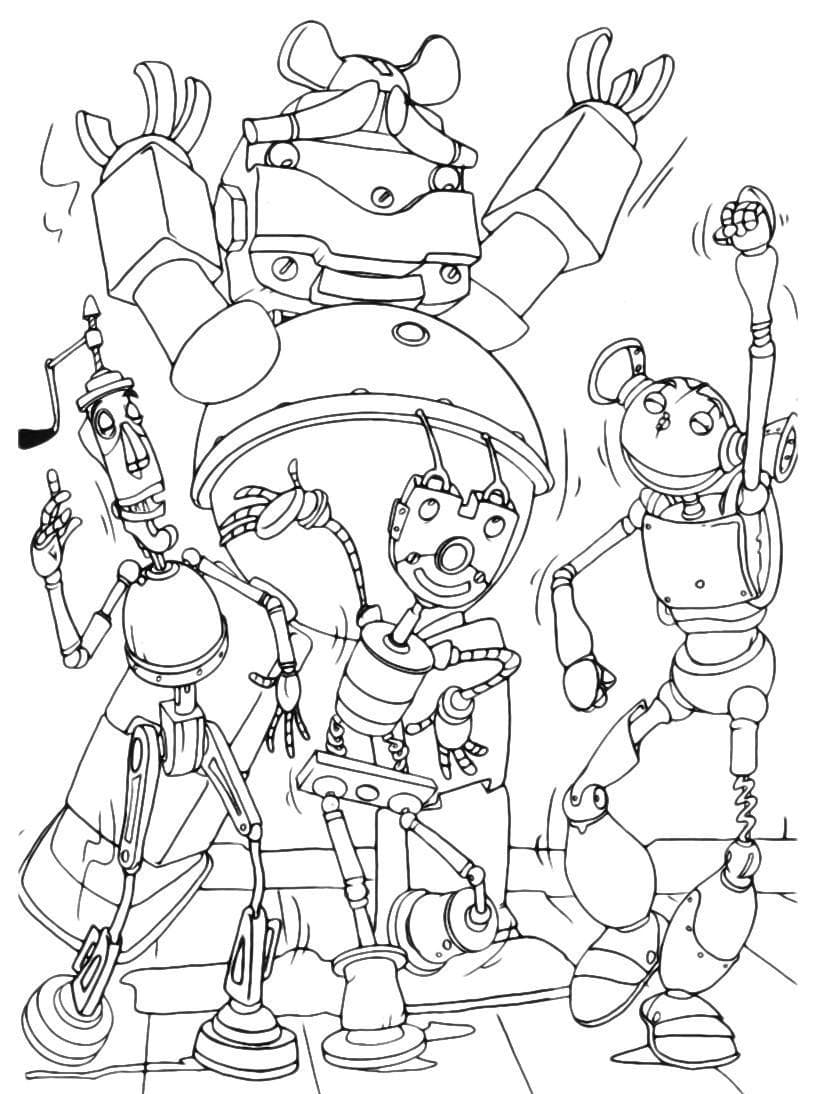 Robots The Movie Coloring Pages