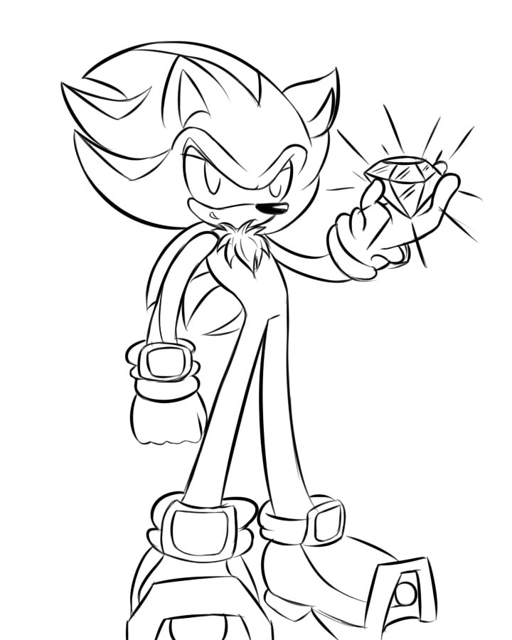 Dibujos para colorear Sonic. 100 imágenes. Imprime gratis