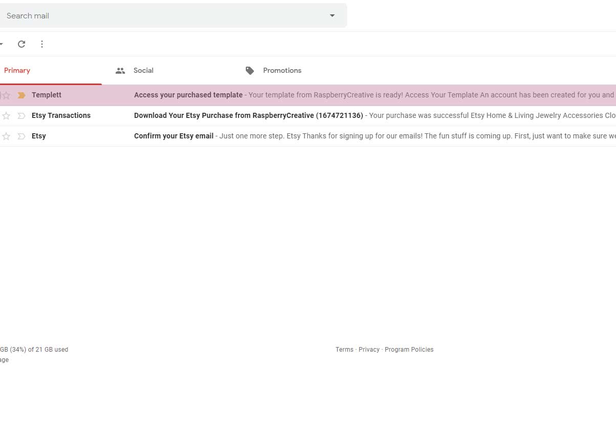 How to Access your Templett Template after Purchase Raspberry